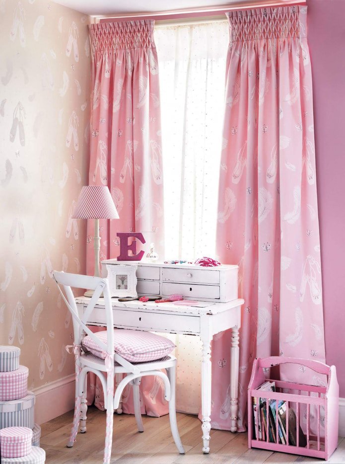 cortinas rosa