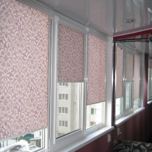 Persianas de rolo para sacada ou galeria: tipos, materiais, cor, design, fixação-1