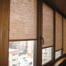 Persianas de rolo para sacada ou galeria: tipos, materiais, cor, design, fixação-3