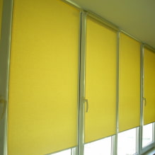 Persianas de rolo para sacada ou galeria: tipos, materiais, cor, design, fixação-4