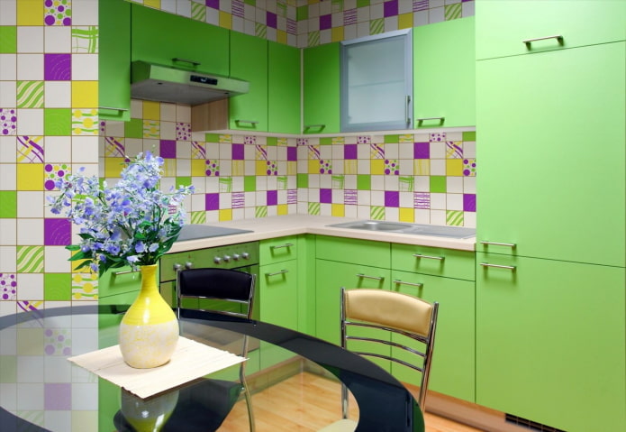 decoração de cozinha em tons de sala de estar