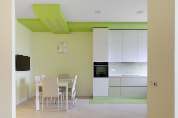 decoração de cozinha em tons de salada