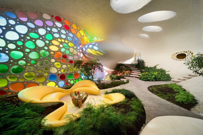 Casa Nautilus no México, vista de dentro