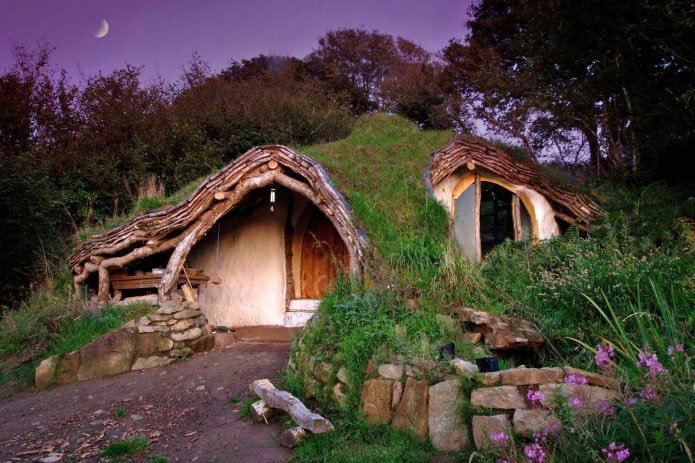 casa de hobbit no País de Gales