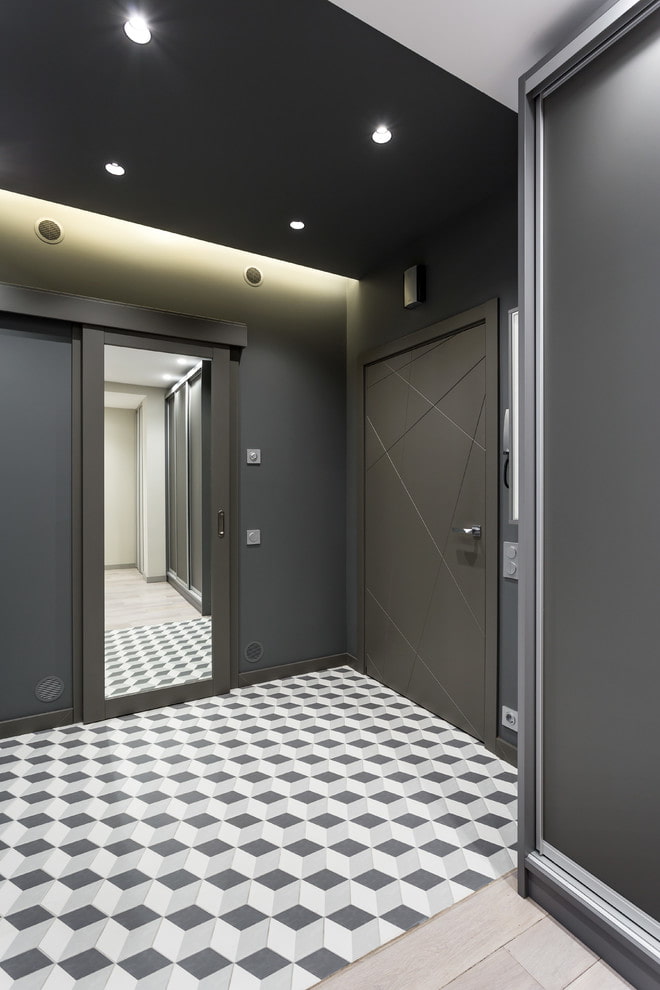 portas cinza-escuro no interior4