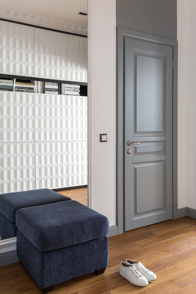 portas cinza laminado marrom