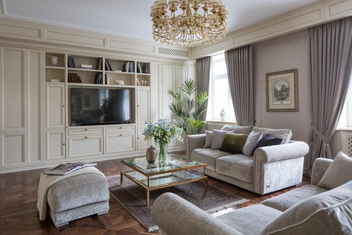 interior em estilo clássico
