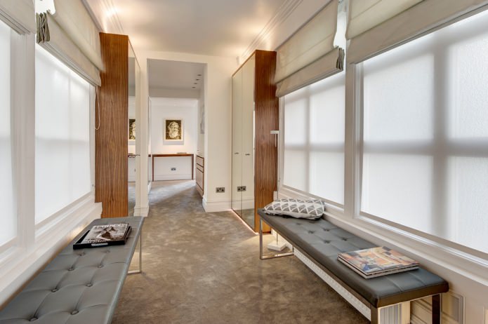 Cortinas cinza-bege