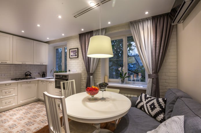Cortinas duplas cinza
