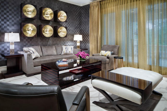 design de interiores em tons de cinza