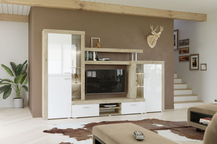 guarda-roupa no interior do corredor em estilo moderno