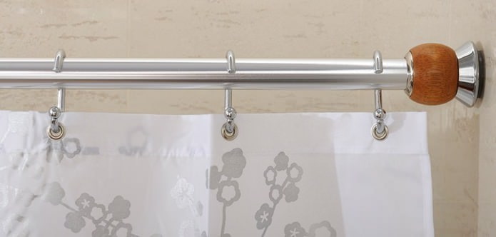 anéis para prender uma cortina de chuveiro