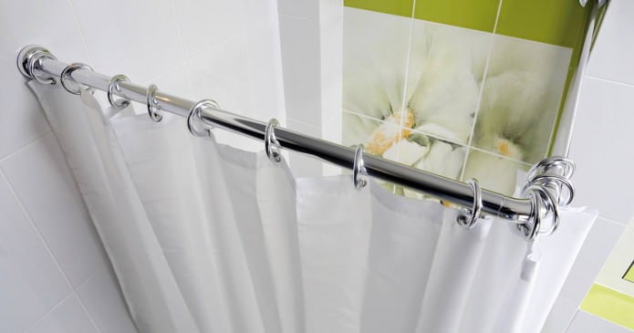 anéis para prender uma cortina de chuveiro