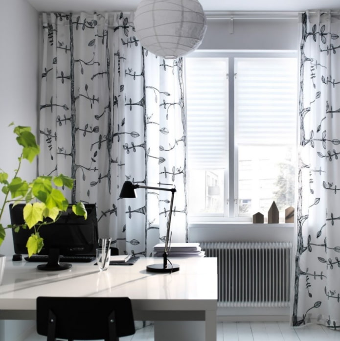 cortinas com padrão ikea