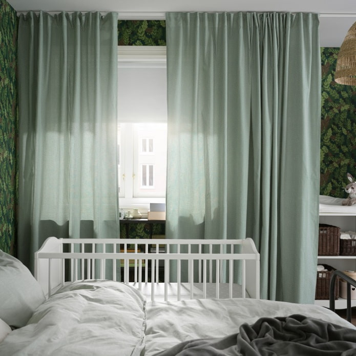 cortinas no quarto do bebê