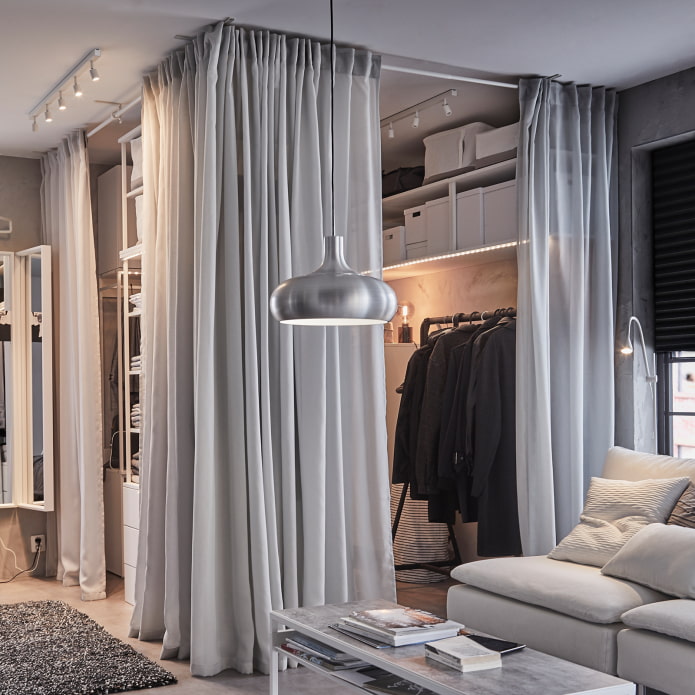 guarda-roupa com cortinas ikea