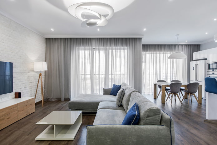 cortinas no estilo minimalista