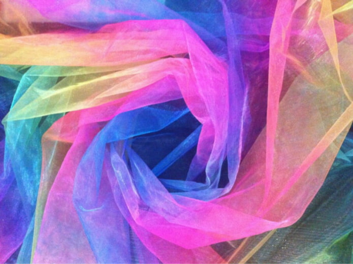 organza arco-íris