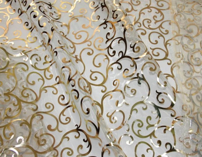 organza com ouro