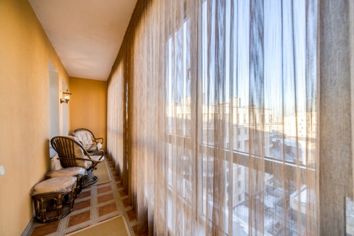 cortinas na loggia