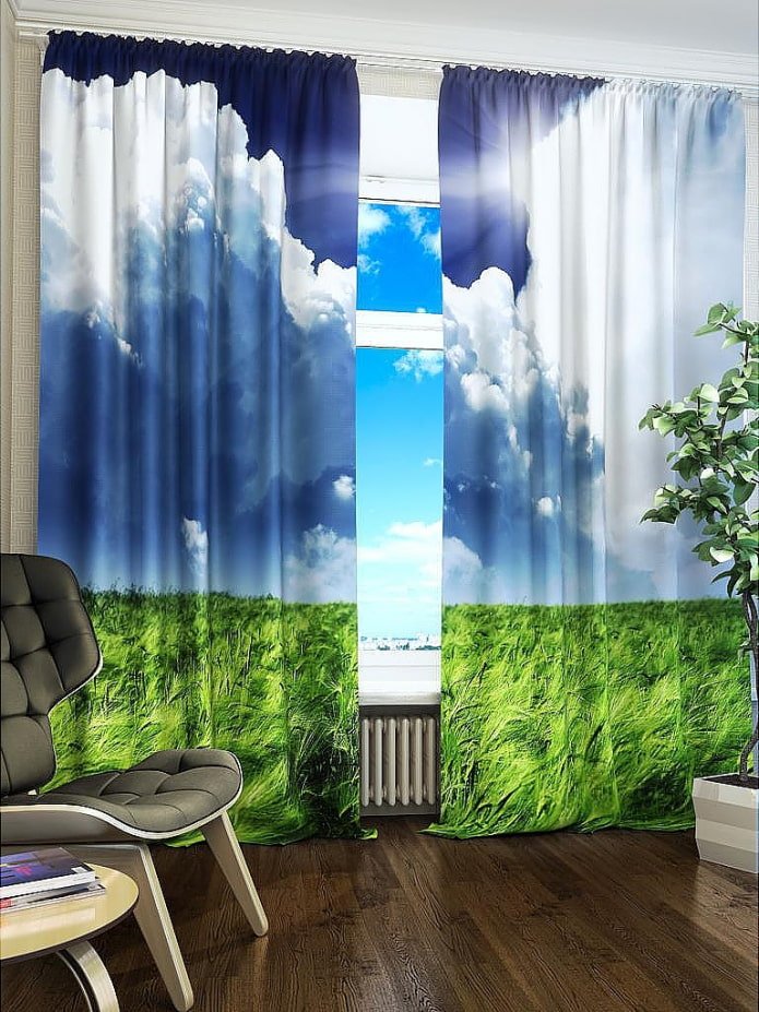 cortinas fotográficas com paisagens naturais