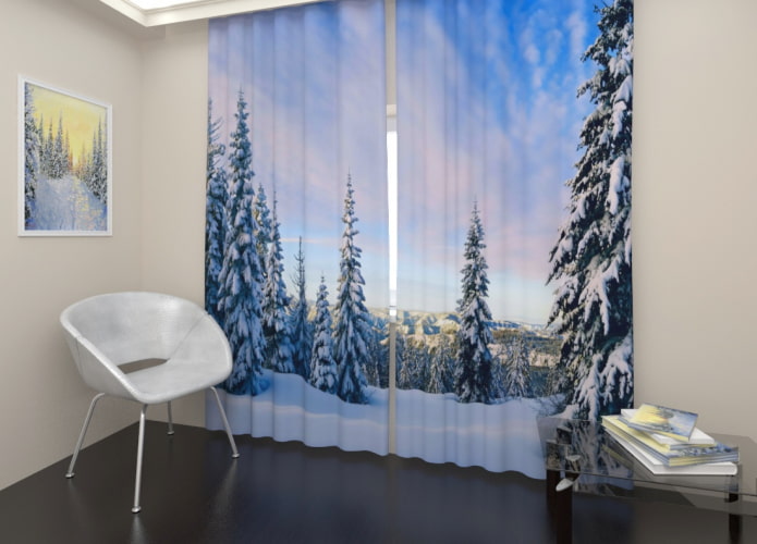 cortinas fotográficas com Paisagens naturais