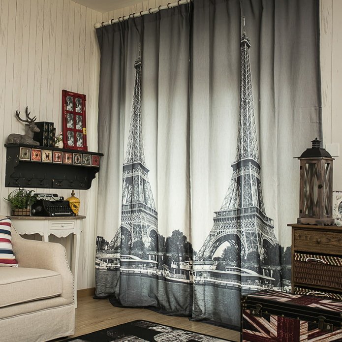 cortinas fotográficas com a imagem da cidade