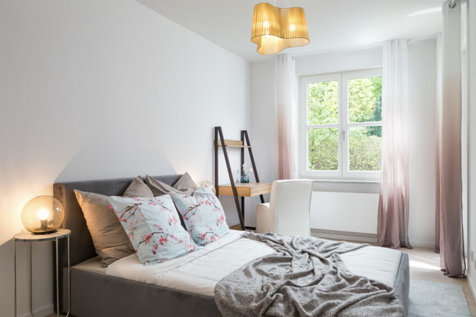cortinas com efeito ombré no quarto