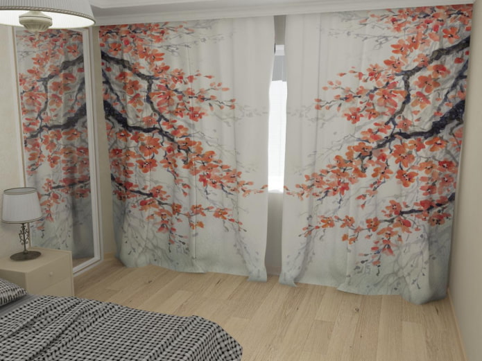 cortinas com sakura
