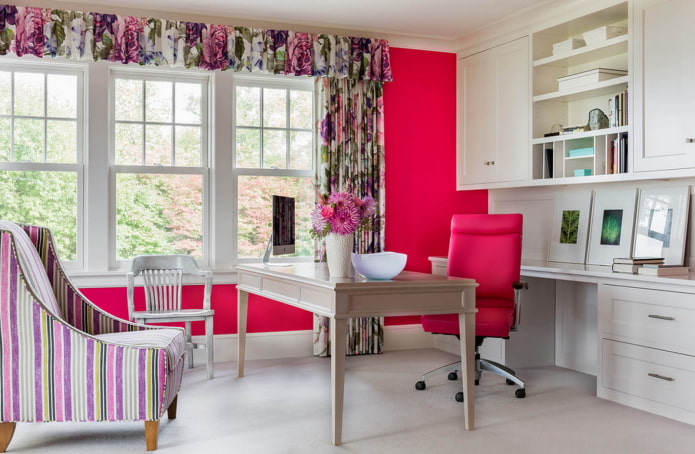 cortinas florais com fecho