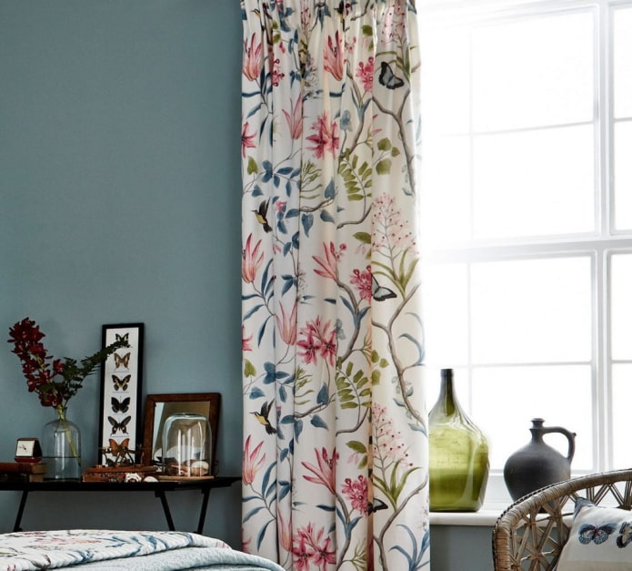 cortinas com padrão combinado 