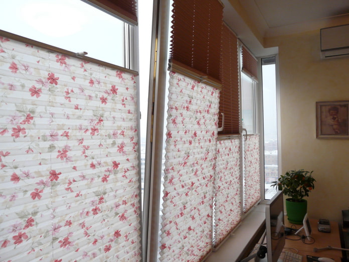Cortinas plissadas