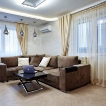 Cortinas para a sala de estar: 70 ideias de fotos elegantes no interior - 18
