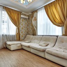 Cortinas para a sala de estar: 70 ideias de fotos elegantes para interiores - 9