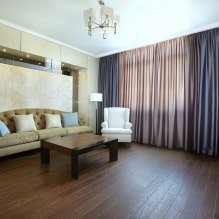 Cortinas para a sala de estar: 70 ideias elegantes para fotos no interior-2