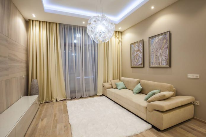cortinas na sala de estar