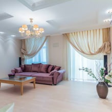 Cortinas na sala de estar: 70 Ideias para fotos no interior - 7