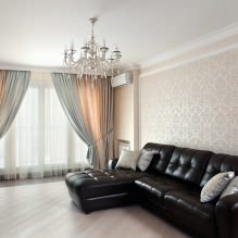 Cortinas para a sala de estar: 70 ideias elegantes para fotos no interior - 13