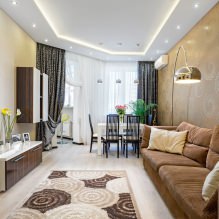 Cortinas na sala de estar: 70 ideias elegantes para fotos em o interior-3