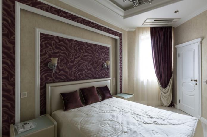 cortinas de veludo no quarto