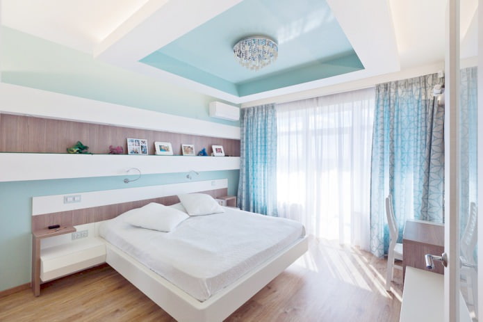 Cortina e tule no quarto