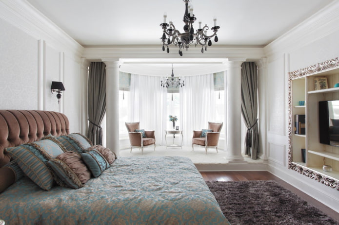 cortinas em um quarto claro