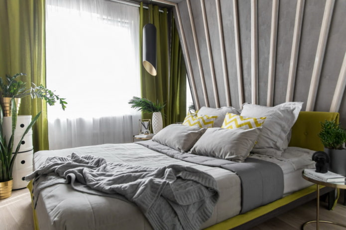 cortinas para um quarto em estilo moderno
