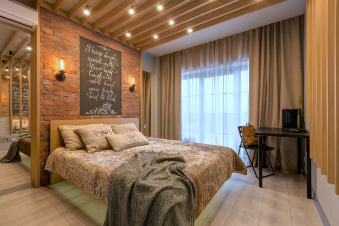 combinação de tule com cortinas em estilo loft