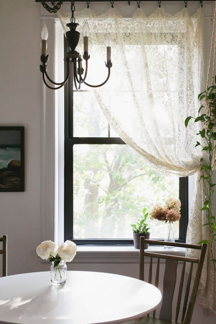 cortinas de renda no estilo provençal