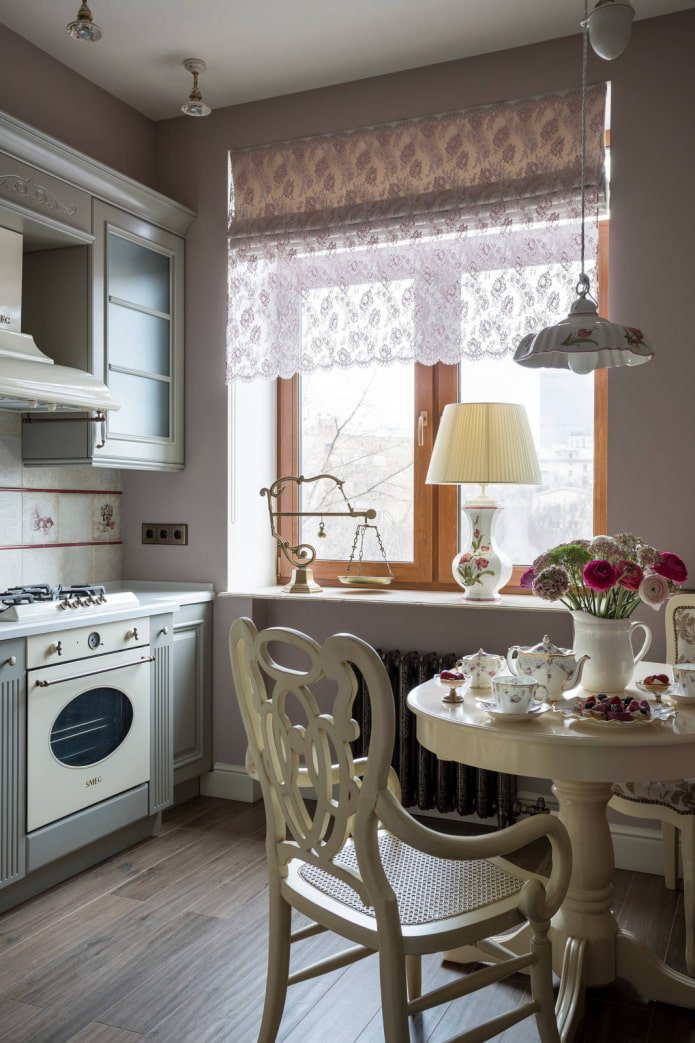 Cortinas de renda no estilo provençal