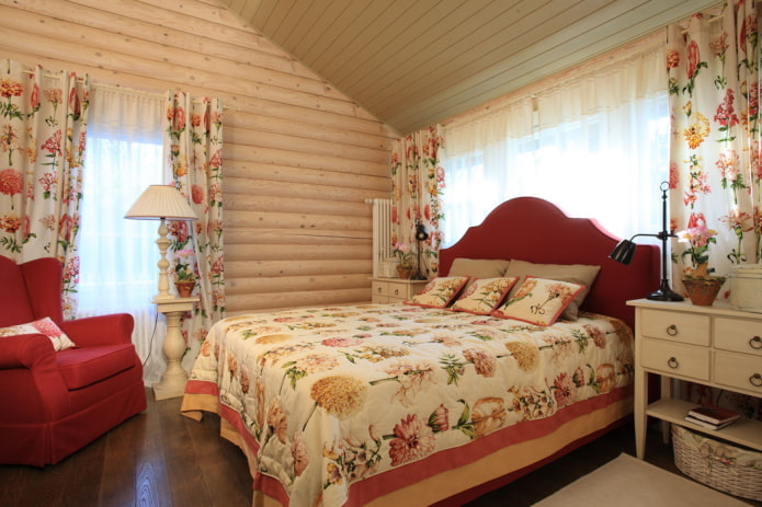 cortinas combinadas com tecidos no estilo provençal