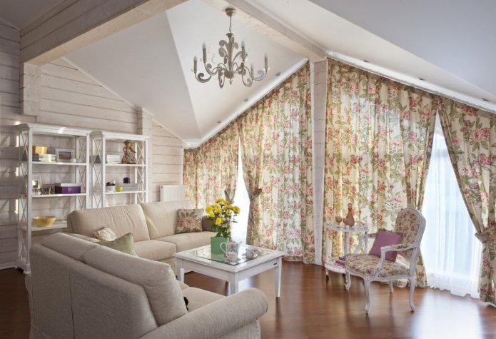 cortinas com flores