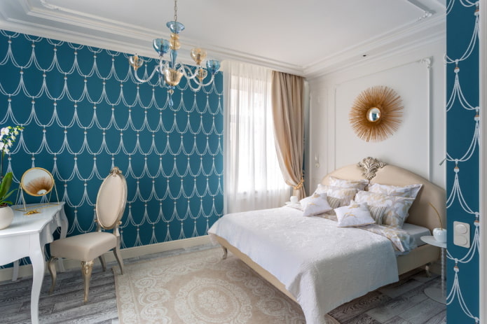 quarto clássico com estuque
