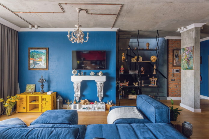 loft na sala de estar